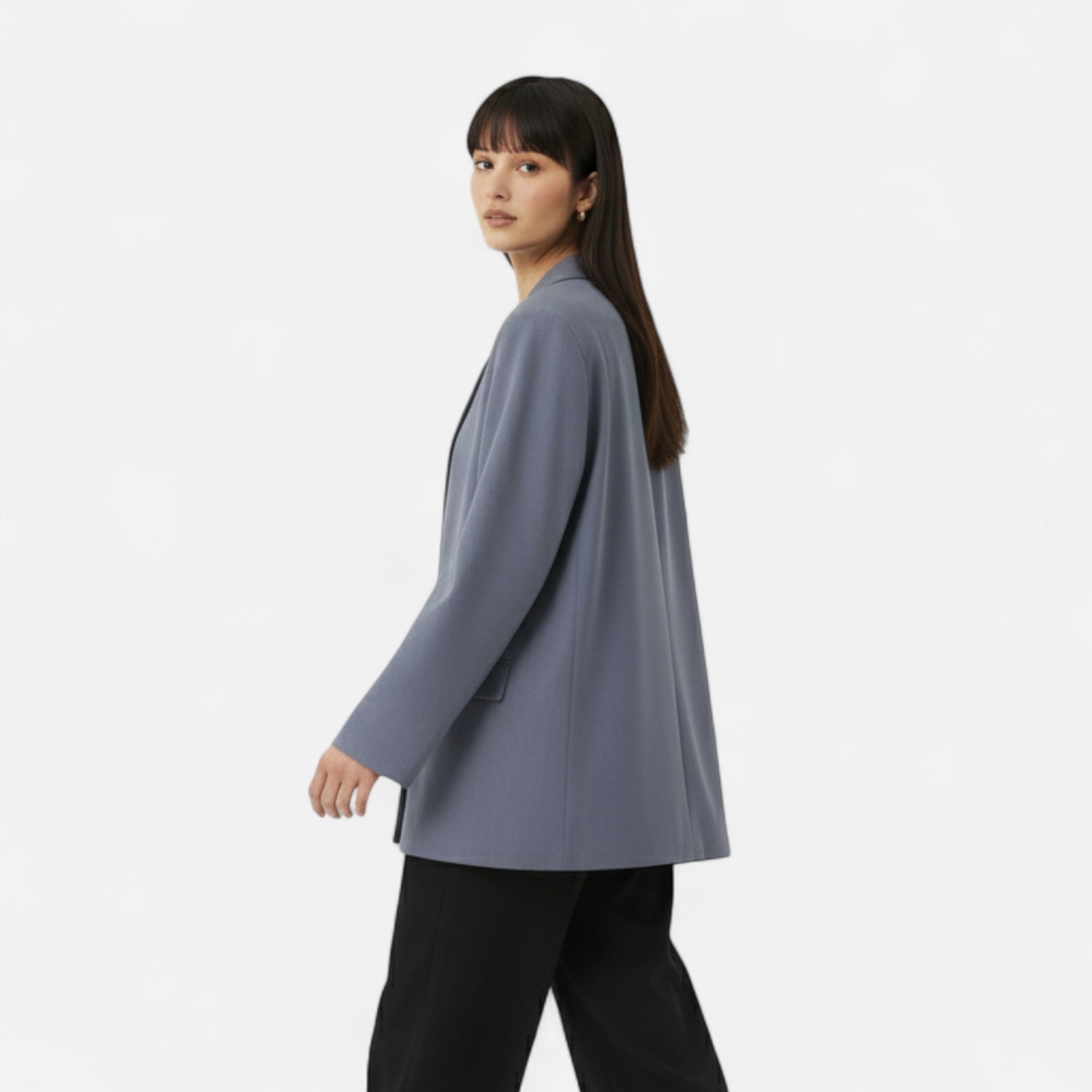 FEMUREA | Women’s Loose Blazer – Notched Collar Heritage Style