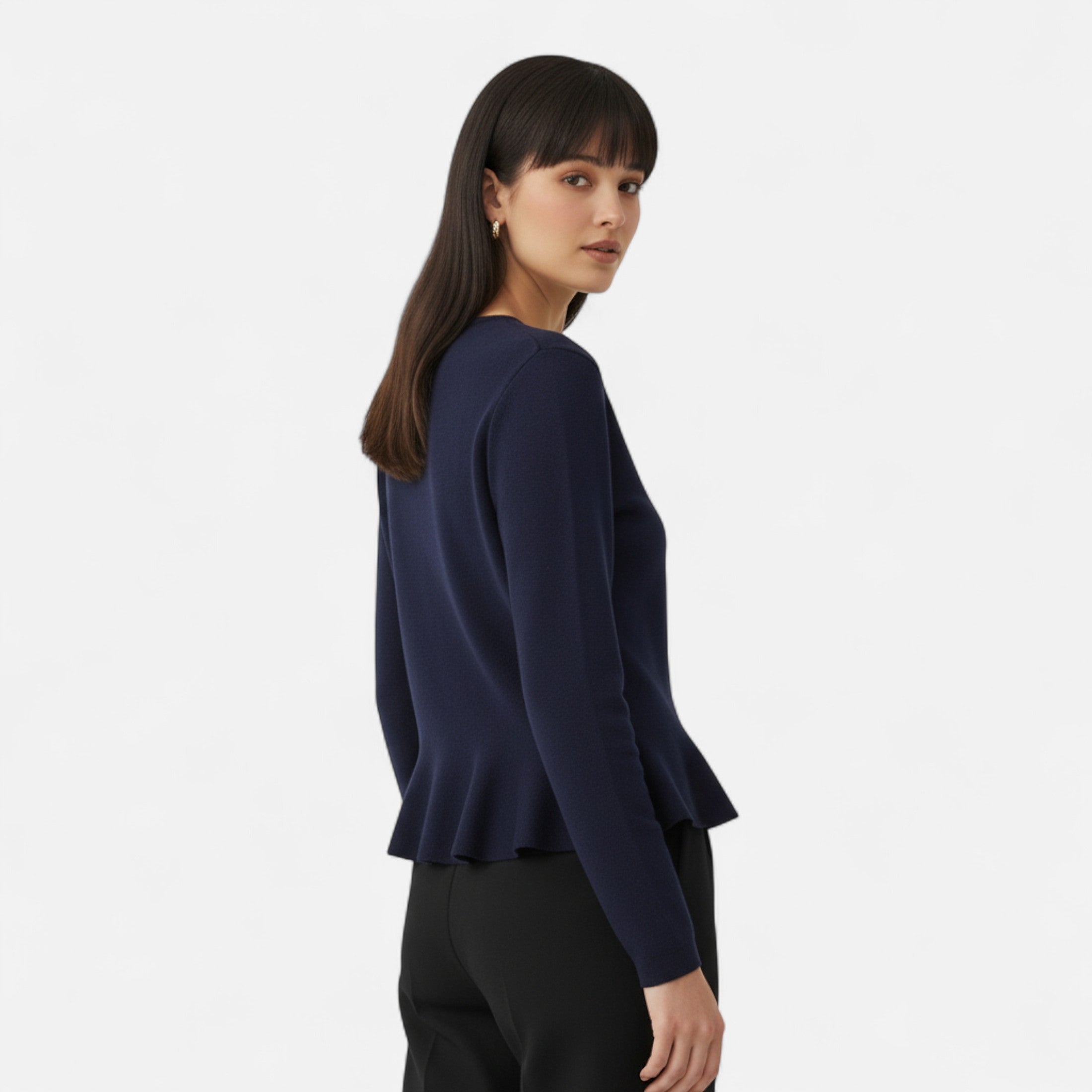 FEMUREA | Women’s Knitted Cardigan – Short Fitted Button-Up