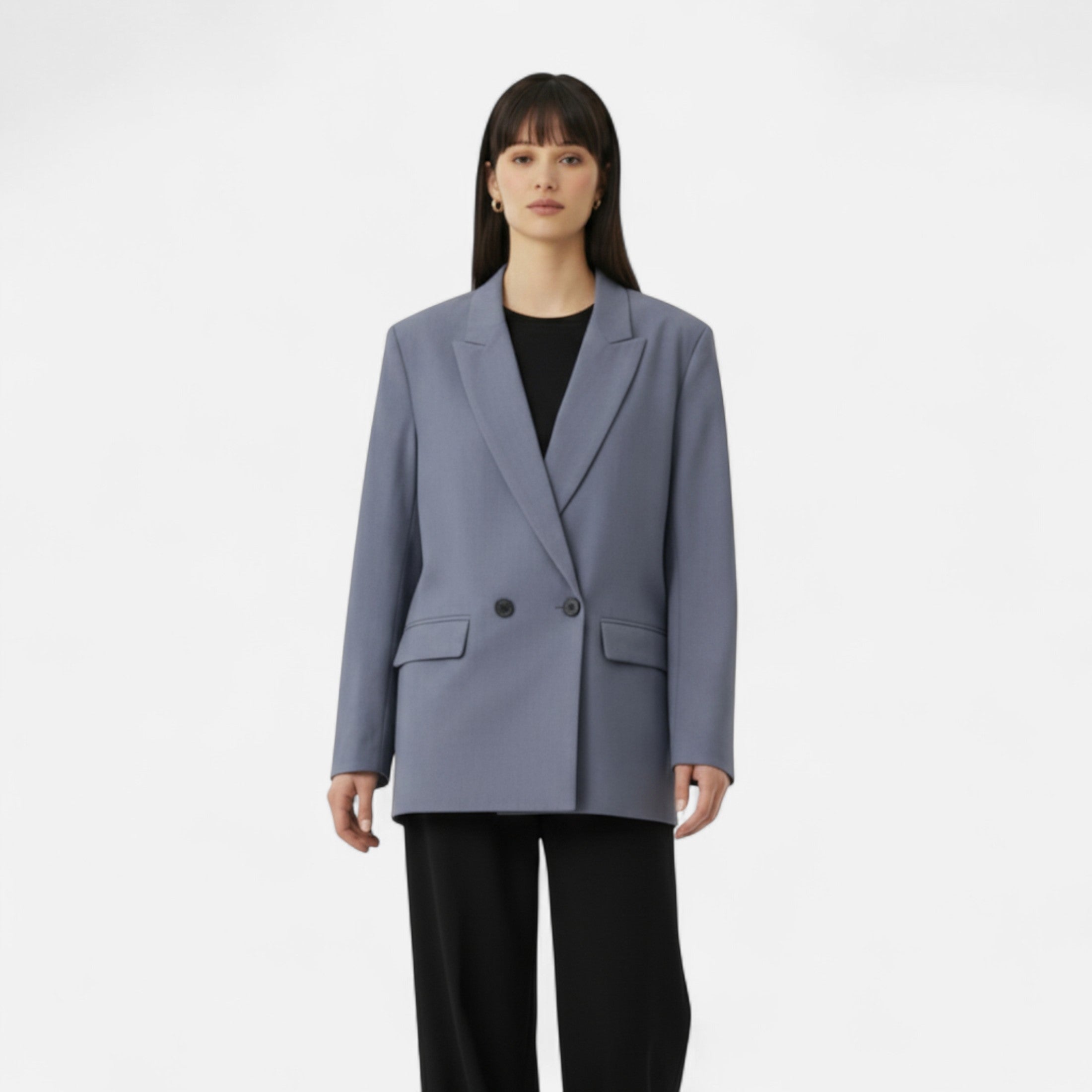 FEMUREA | Women’s Loose Blazer – Notched Collar Heritage Style
