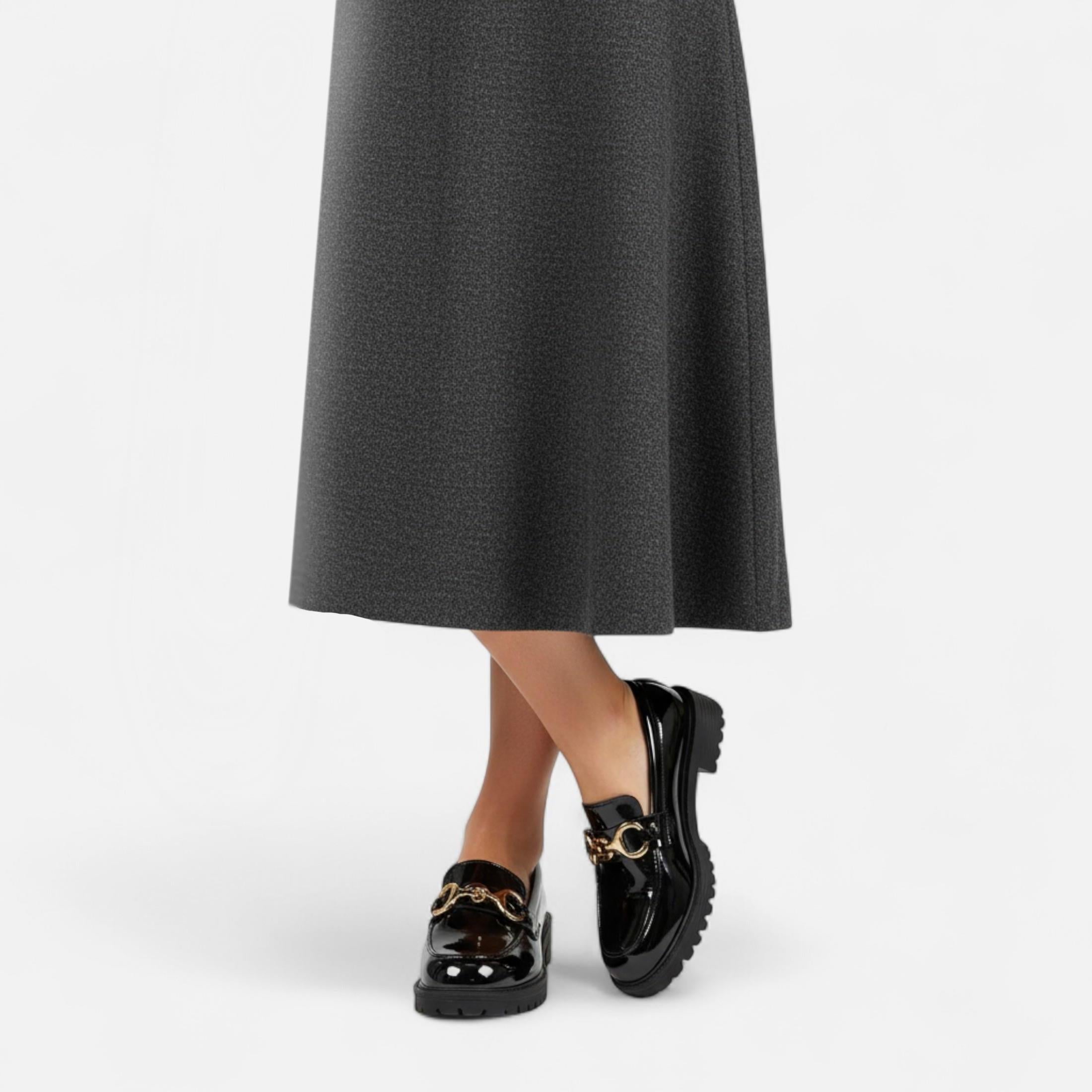 FEMUREA | Women’s Chunky Loafers – Patent Finish