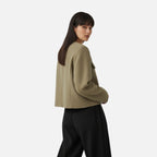 FEMUREA | Women’s Cropped Tweed Jacket – Vintage Refined Elegance