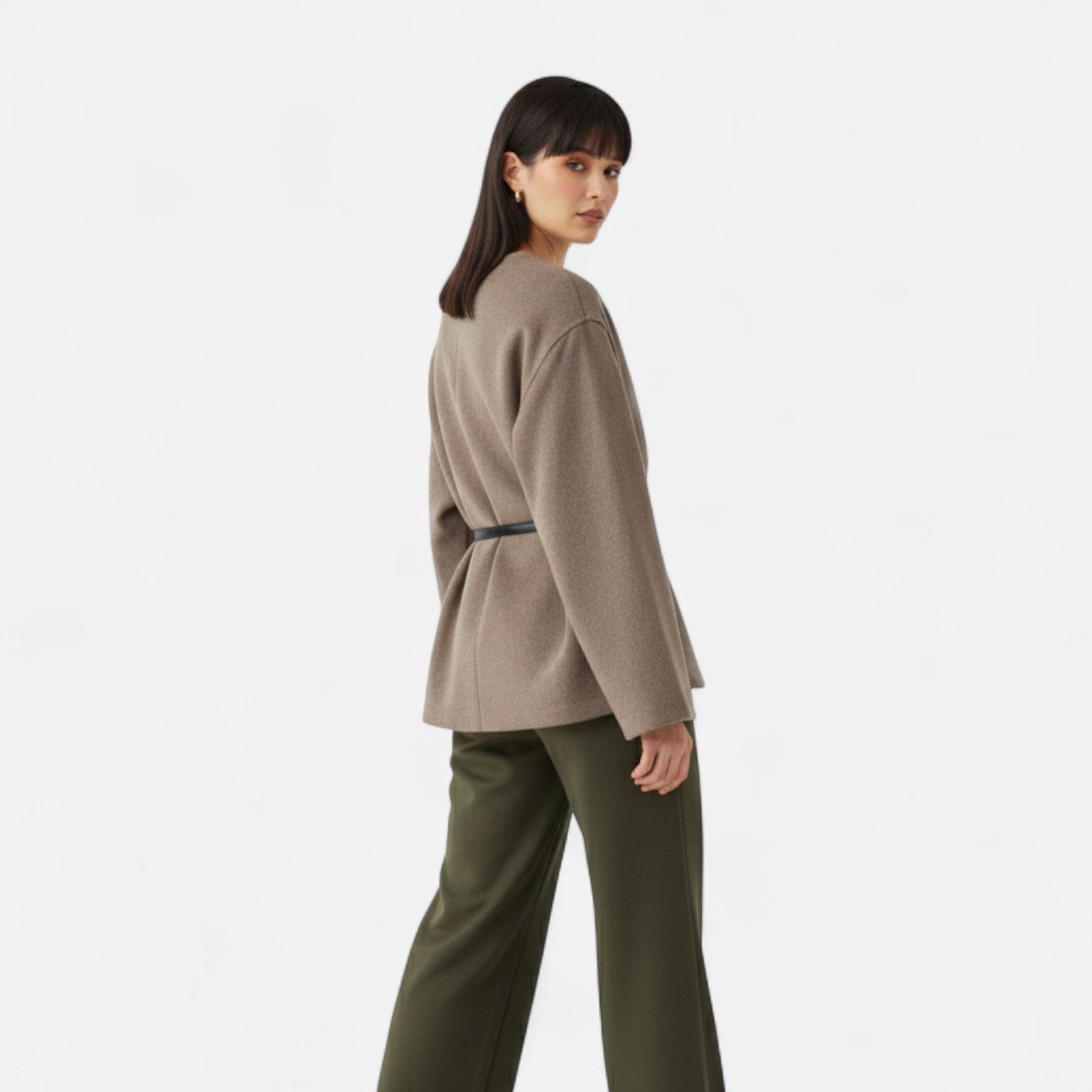 FEMUREA | Women’s Belted Knit Cardigan – Soft Wrap Design