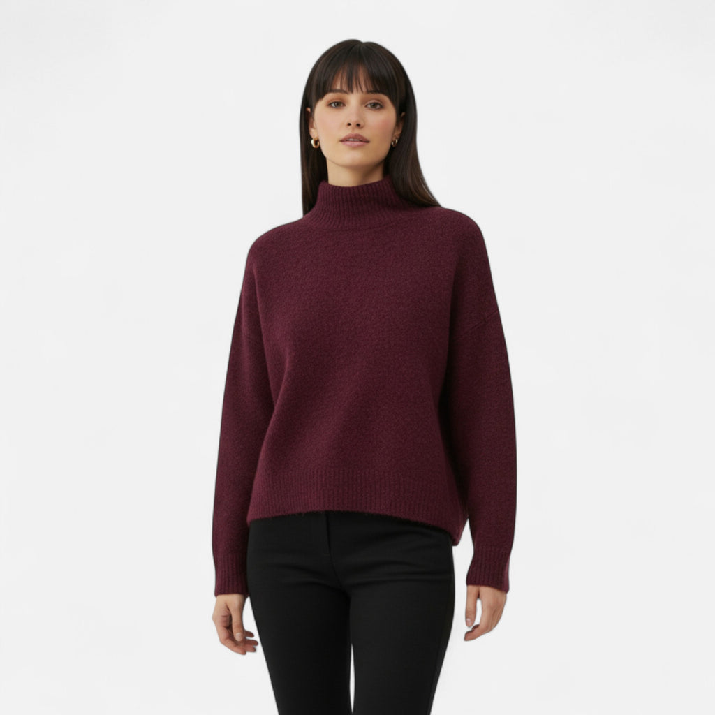 FEMUREA | Women’s Loose Turtleneck Sweater – Timeless Sophistication
