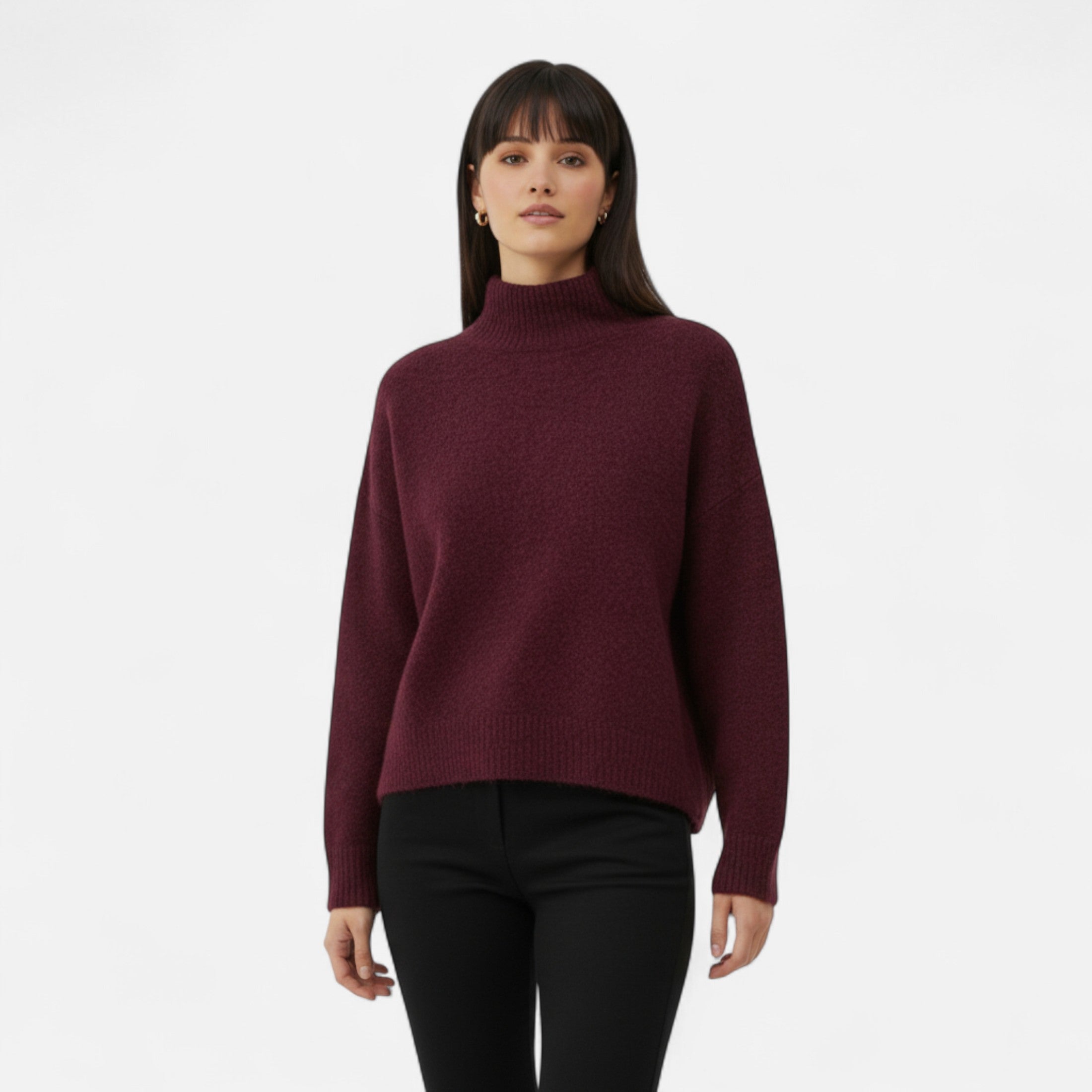 FEMUREA | Women’s Loose Turtleneck Sweater – Timeless Sophistication