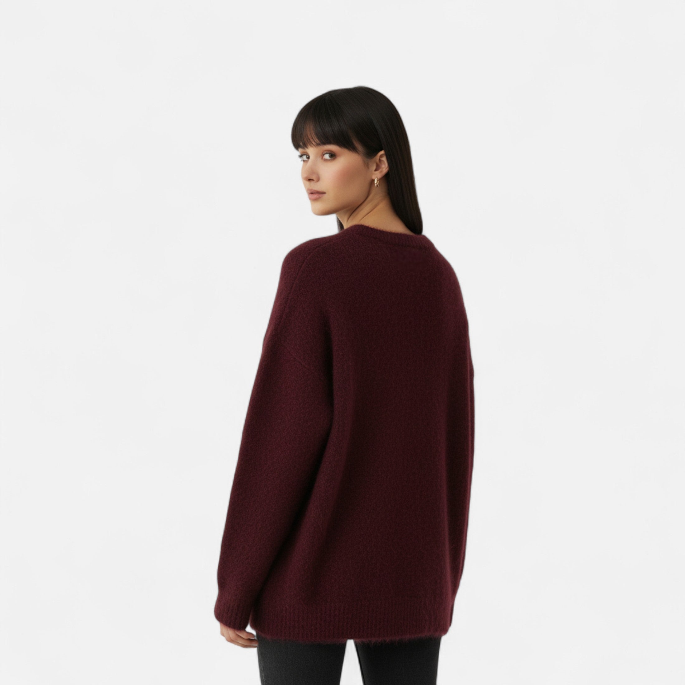 FEMUREA | Women’s Knitted Jumper – Round Neck Timeless Elegance
