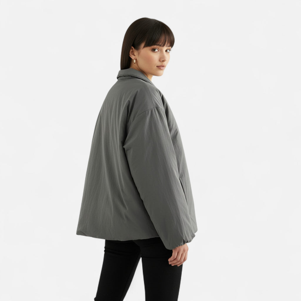 FEMUREA | Women’s Wrap Puffer Jacket – Quilted Tie-Waist Design