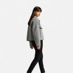 FEMUREA | Women’s Vintage Jacket – Zipped Elegance with Pockets