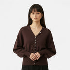 FEMUREA | Women’s Knit Cardigan – Classic V-Neck Design