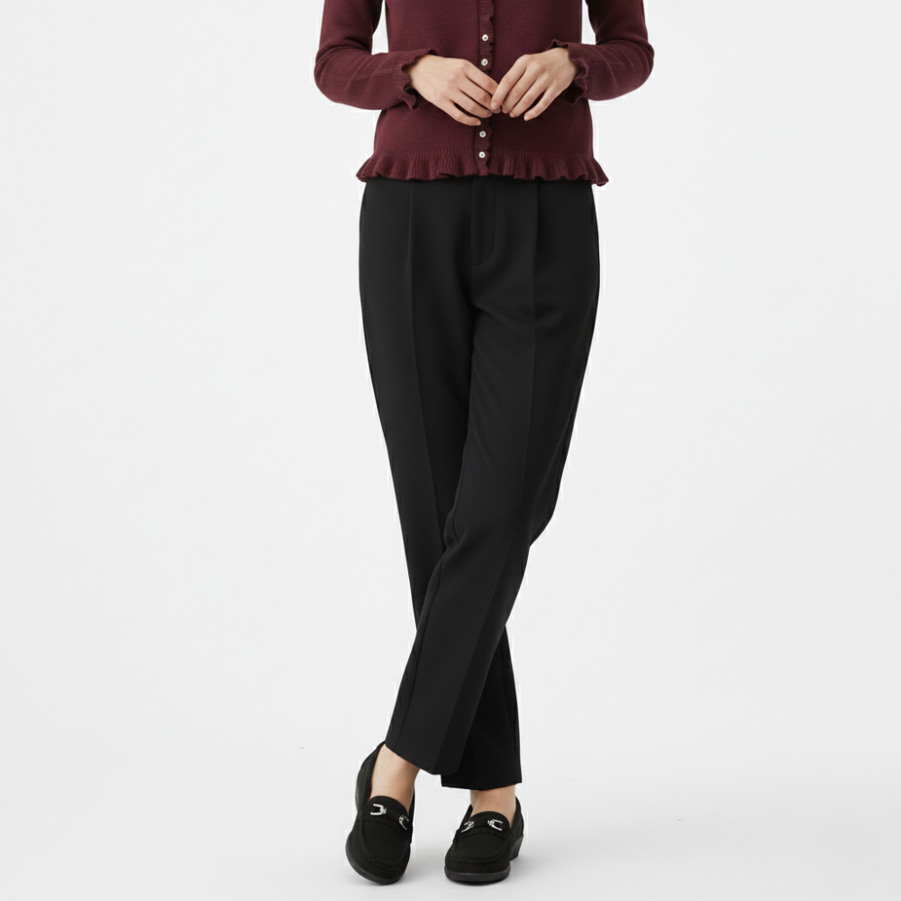 FEMUREA | Women’s Suede Loafers – Classic Buckle Design