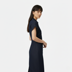 FEMUREA | Women’s Denim Midi Dress – Button-Up Tailored Fit